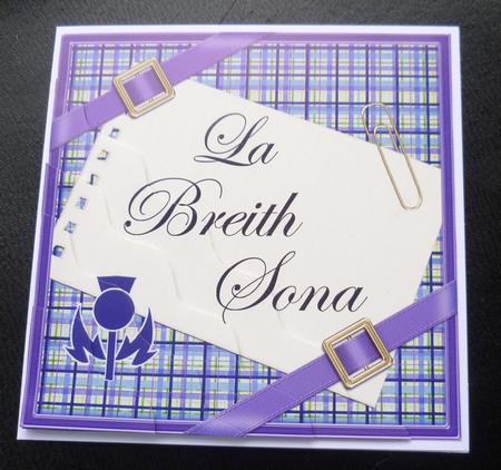 Scottish Tartan Birthday Wavy Corner by Charlie Angel