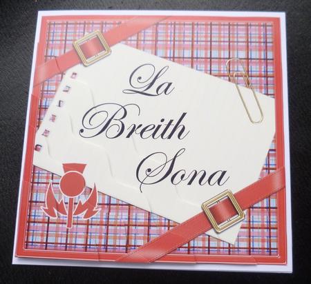 Scottish Tartan Birthday Wavy Corner by Charlie Angel