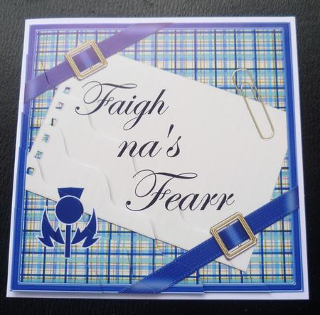 Scottish Tartan Get Better Soon Wavy Corner by Charlie Angel