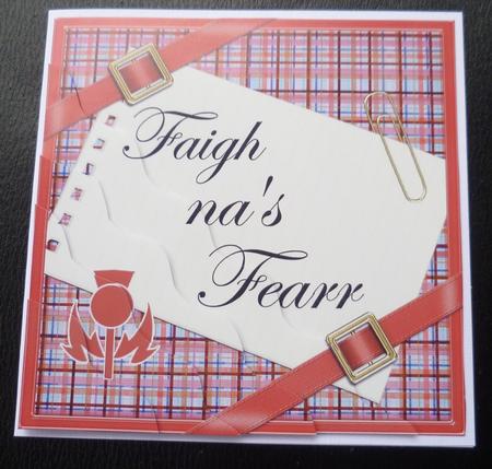Scottish Tartan Get Better Soon Wavy Corner by Charlie Angel
