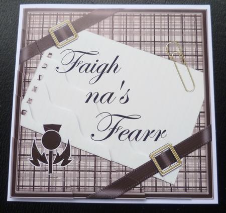 Scottish Tartan Get Better Soon Wavy Corner by Charlie Angel
