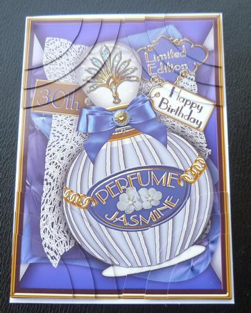 Blue Jasmine Perfume 30th Birthday 7x5 Corner Stacker by Charlie Angel