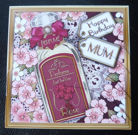 Rose Blossom Perfume Mum Birthday 5inch Round Bottom Stacker by Charlie Angel