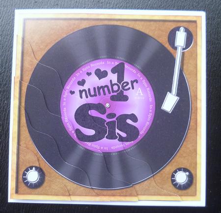 Number 1 Sis Record Wavy Corner Side Stacker Topper by Charlie Angel