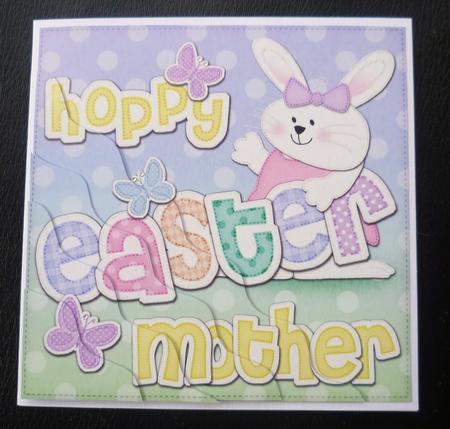 Hoppy Easter Mother Easter Bunny Girl Felties Wavy Corner by Charlie Angel