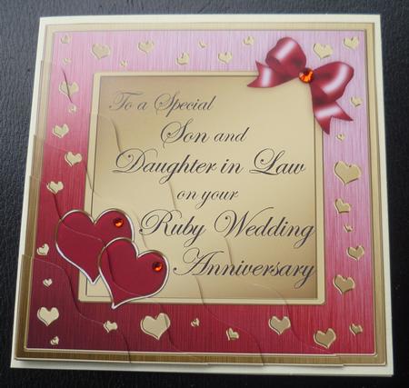 Son and Daughter in Law Ruby Wedding Anniversary by Charlie Angel