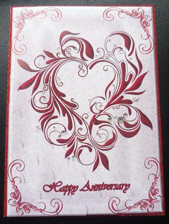 The Heart Swirls Corner Stacker Card by Charlie Angel