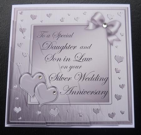 Daughter and Son in Law Silver Wedding Anniversary by Charlie Angel