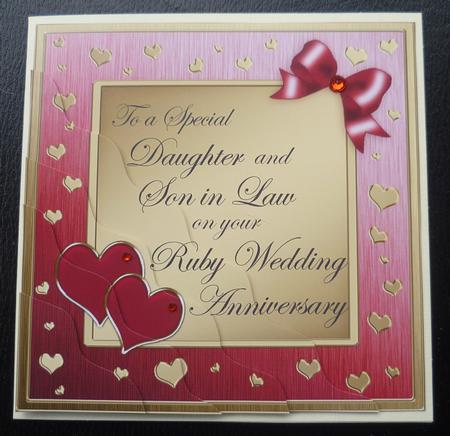 Daughter and Son in Law Ruby Wedding Anniversary by Charlie Angel