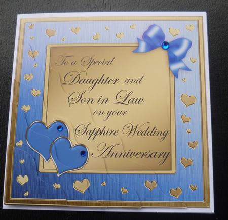 Daughter and Son in Law Sapphire Wedding Anniversary by Charlie Angel