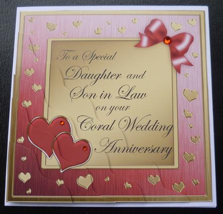 Daughter and Son in Law Coral Wedding Anniversary by Charlie Angel