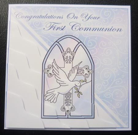 First Communion Wavy Corner Side Stacker Topper by Charlie Angel