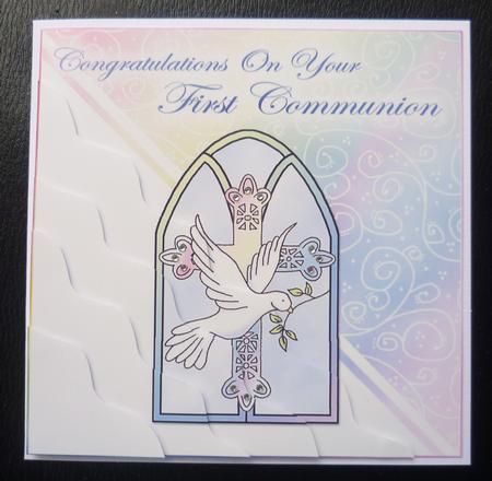 First Communion Wavy Corner Side Stacker Topper by Charlie Angel
