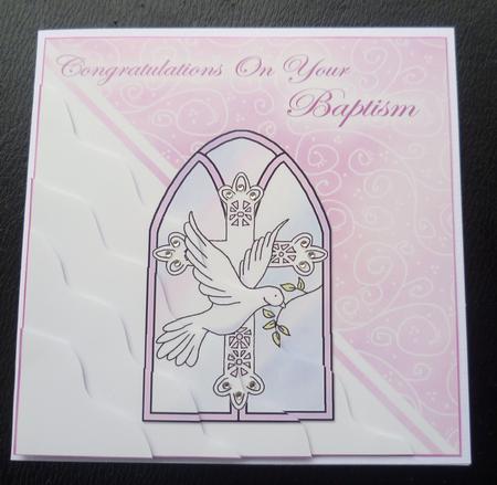 Baptism Wavy Corner Side Stacker Topper by Charlie Angel