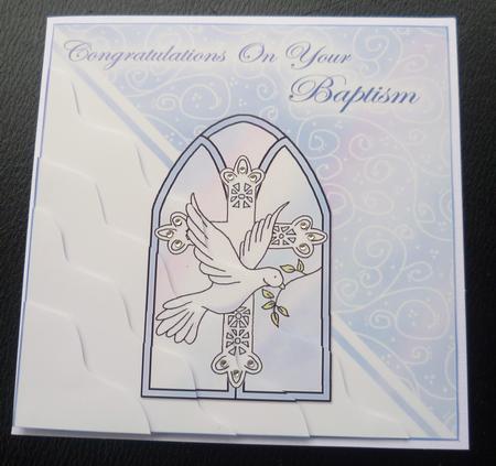 Baptism Wavy Corner Side Stacker Topper by Charlie Angel