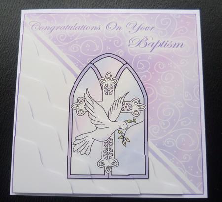 Baptism Wavy Corner Side Stacker Topper by Charlie Angel