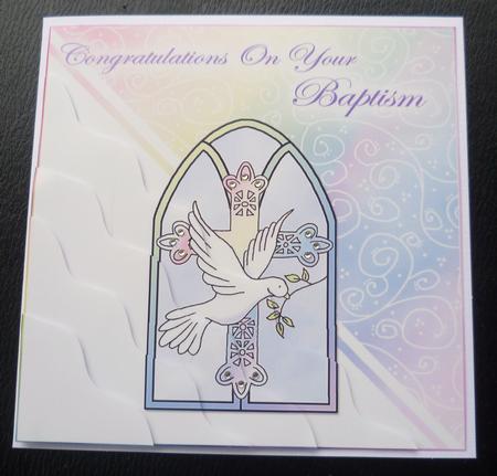 Baptism Wavy Corner Side Stacker Topper by Charlie Angel
