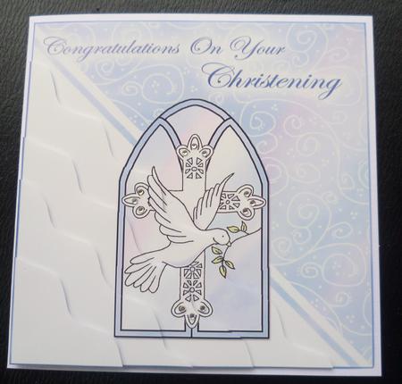 Christening Wavy Corner Side Stacker Topper by Charlie Angel