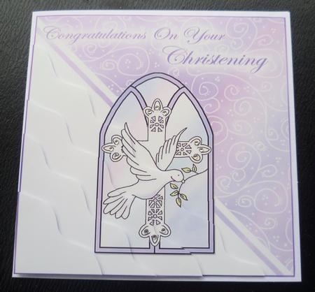 Christening Wavy Corner Side Stacker Topper by Charlie Angel