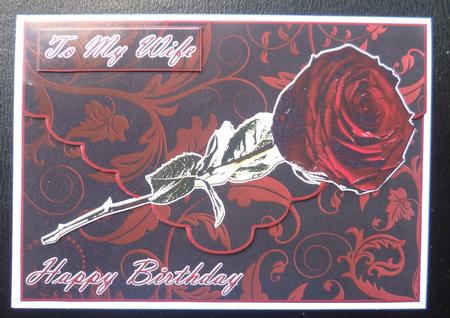 The Rose of Love Envelope Card by Charlie Angel