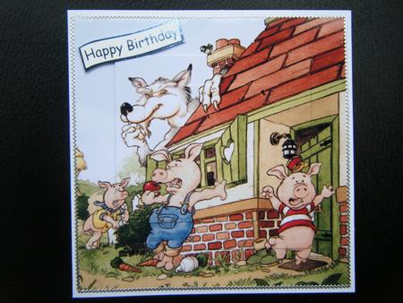 Three Little Pigs Quick Card. by Charlie Angel