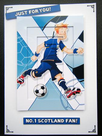 Football Dude Scotland Inverted Pyramid. by Charlie Angel