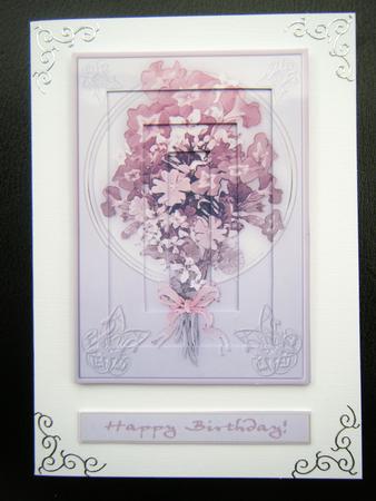 Lilac Flower Circle Inverted Pyramid. by Charlie Angel