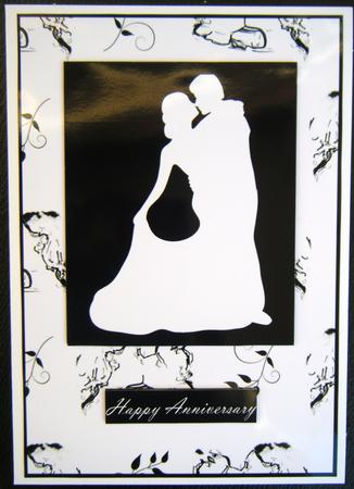 White Silhouette Couple by Charlie Angel