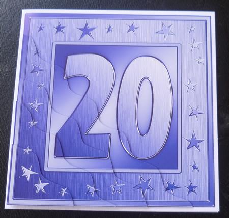 20th Bright Metallic Age Wavy Corner Side Stacker Topper by Charlie Angel