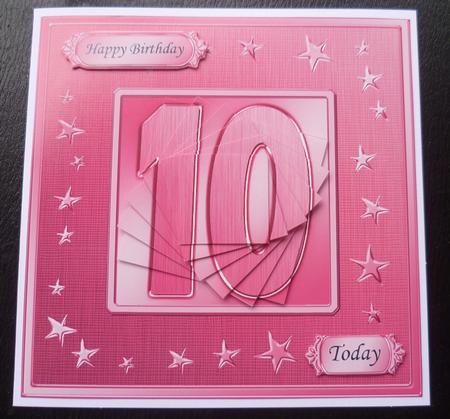 10th Bright Metallic Age Quick Card with Twisted Pyramage by Charlie Angel