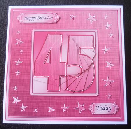 45th Bright Metallic Age Quick Card with Twisted Pyramage by Charlie Angel