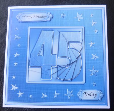 45th Bright Metallic Age Quick Card with Twisted Pyramage by Charlie Angel