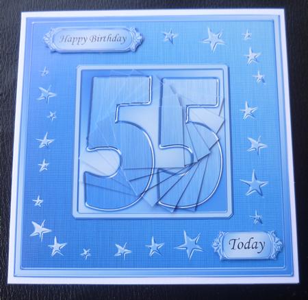 55th Bright Metallic Age Quick Card with Twisted Pyramage by Charlie Angel