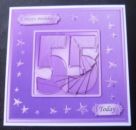 55th Bright Metallic Age Quick Card with Twisted Pyramage by Charlie Angel