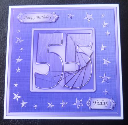 55th Bright Metallic Age Quick Card with Twisted Pyramage by Charlie Angel