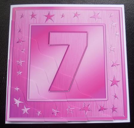 7th Bright Metallic Age Wavy Corner Side Stacker Topper by Charlie Angel