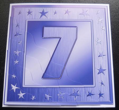 7th Bright Metallic Age Wavy Corner Side Stacker Topper by Charlie Angel
