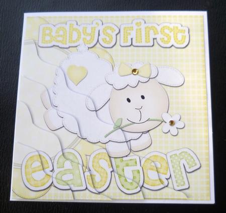 Baby's First Easter Lamb Felties Wavy Corner by Charlie Angel