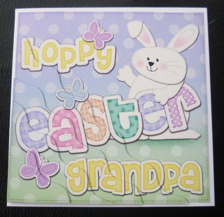 Hoppy Easter Grandpa Bunny Boy Felties Wavy Corner by Charlie Angel