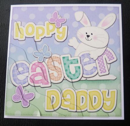 Hoppy Easter Daddy Bunny Boy Felties Wavy Corner by Charlie Angel