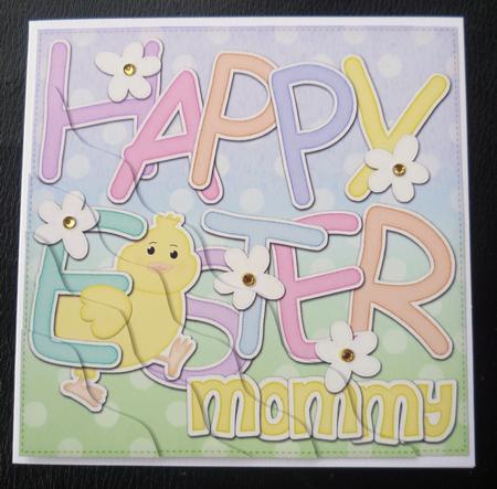 Happy Easter Mommy Easter Chick Felties Wavy Corner by Charlie Angel
