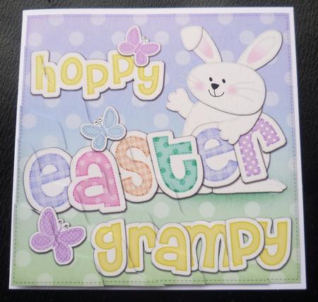Hoppy Easter Grampy Bunny Boy Felties Wavy Corner by Charlie Angel