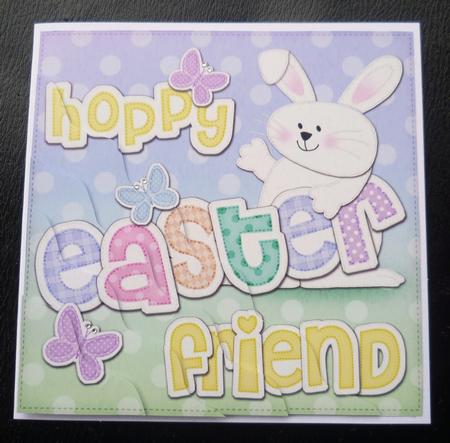 Hoppy Easter Friend Bunny Boy Felties Wavy Corner by Charlie Angel