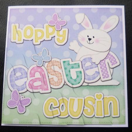 Hoppy Easter Cousin Bunny Boy Felties Wavy Corner by Charlie Angel