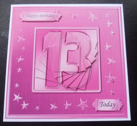 13th Bright Metallic Age Quick Card with Twisted Pyramage by Charlie Angel
