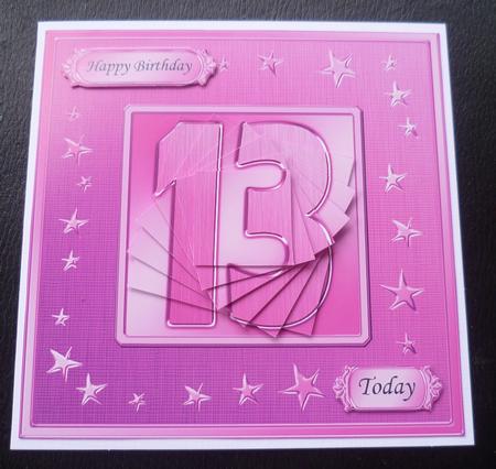 13th Bright Metallic Age Quick Card with Twisted Pyramage by Charlie Angel
