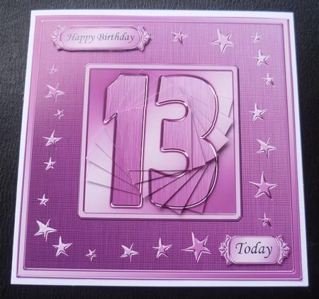 13th Bright Metallic Age Quick Card with Twisted Pyramage by Charlie Angel