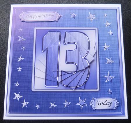 13th Bright Metallic Age Quick Card with Twisted Pyramage by Charlie Angel
