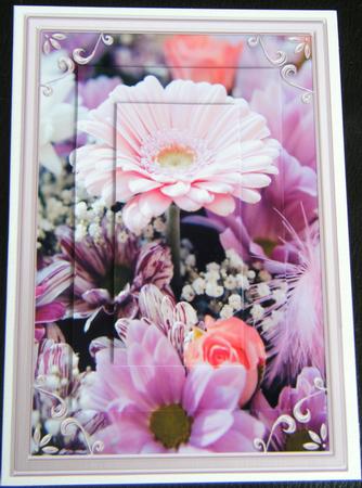 Four Framed Floral Toppers by Charlie Angel