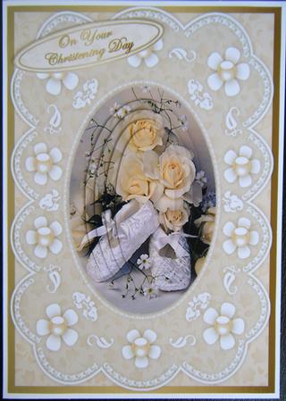 Roses and Slippers 'n Lace A5 Pyramid Card Front by Charlie Angel